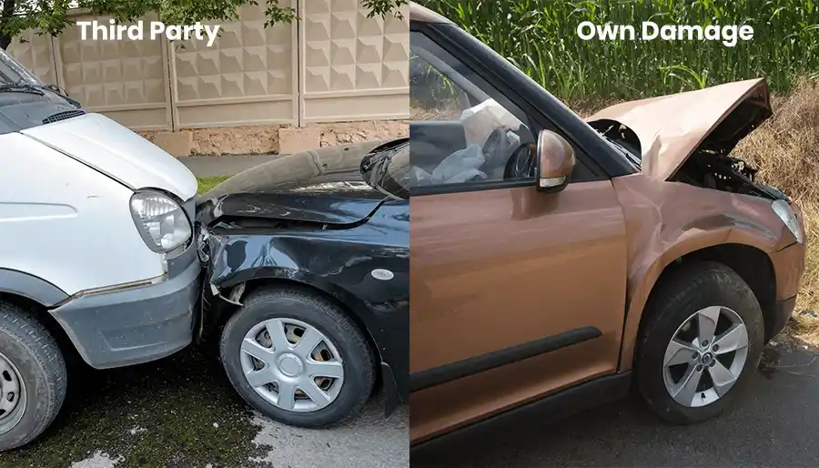 Difference Between Own Damage and Third-Party Car Insurance